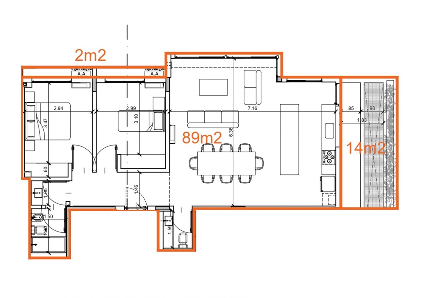 TORRE MODENA - DEPARTAMENTO 5 C 