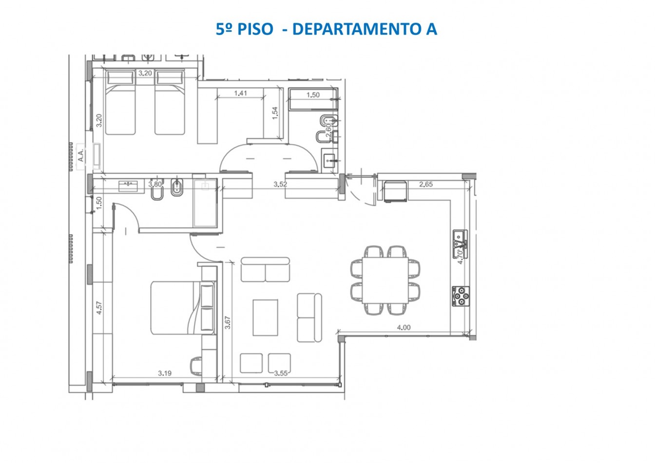 TORRE MODENA - DEPARTAMENTO 5 A 