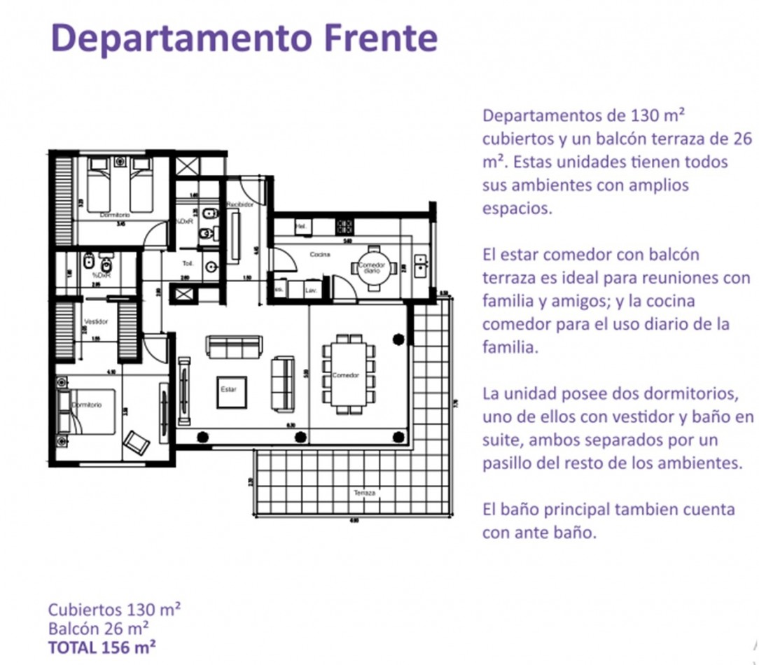 DEPARTAMENTO 3 AMBIENTES EN UNIQUE TOWER